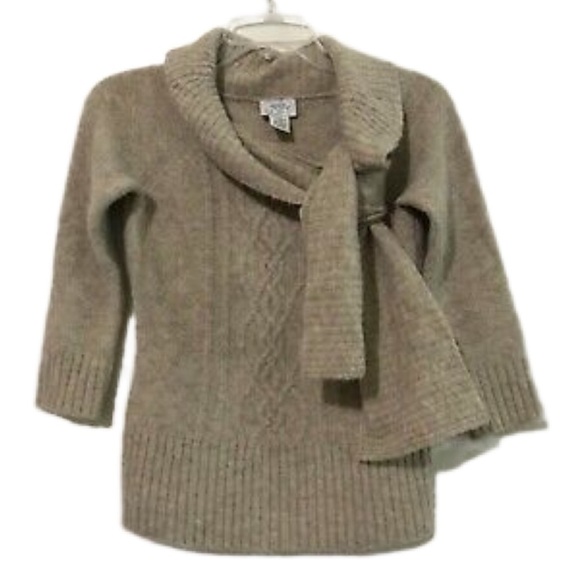 Ann Taylor Loft Size S Merino Wool
Beige Crawl Tie Neck Sweater - Picture 1 of 8